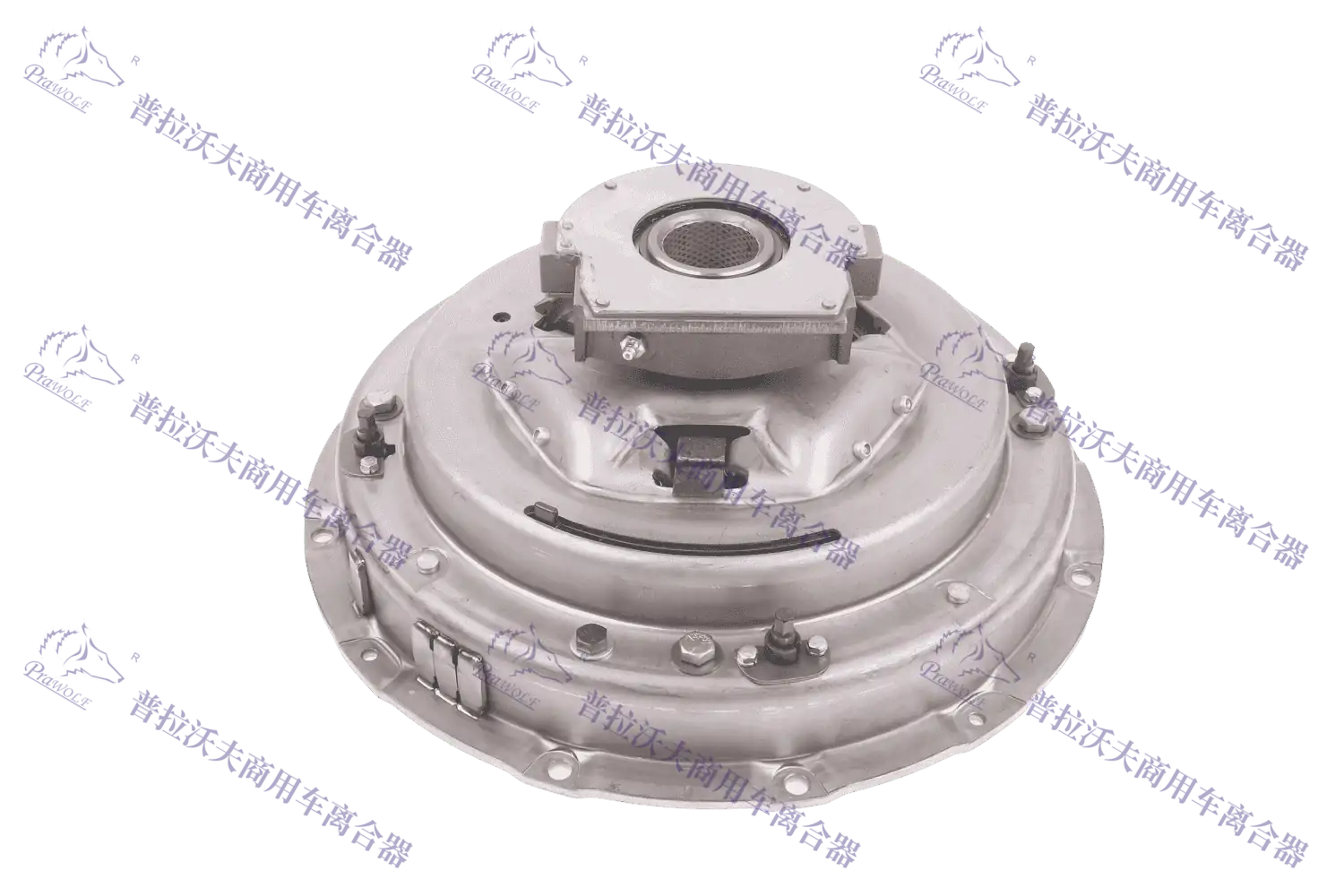 PRAWOLF Plato de presión del embrague 14" doble disco, tipo tracción, autoajustable 019 02 0401