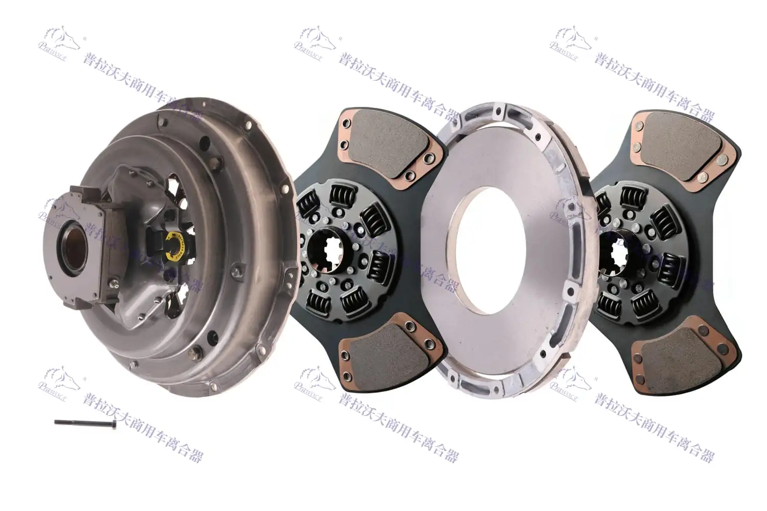 PRAWOLF Kit de embrague 14" doble disco, tipo tracción 052 107 342 22
