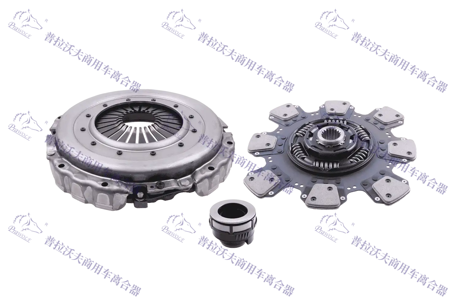 PRAWOLF Kit de embrague 395mm tipo empuje con ajuste automático 052 700 526